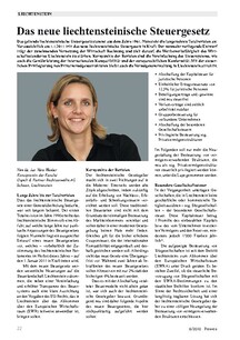 Das neue liechtensteinische Steuergesetz